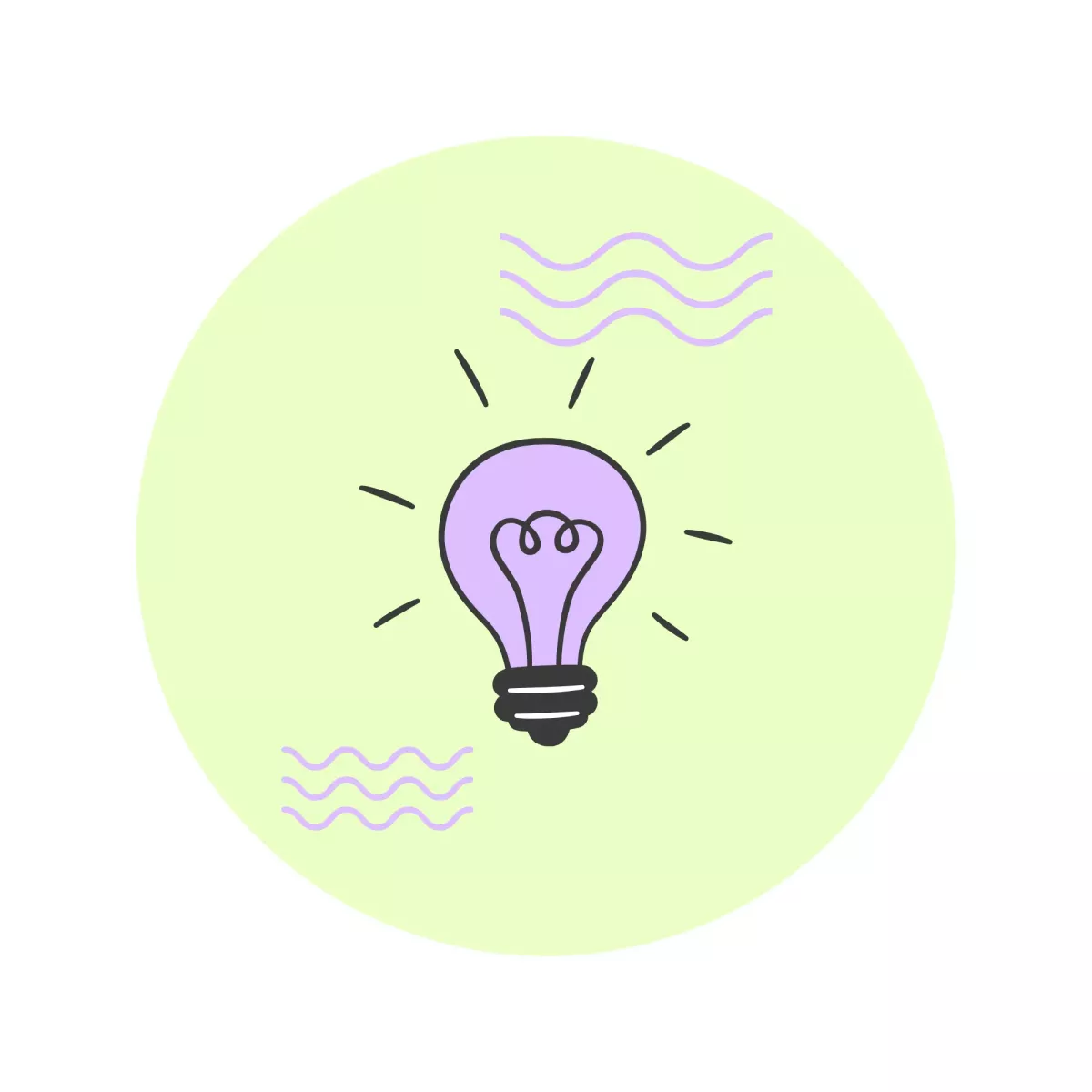 Eine leuchtende Glühbirne, die für innovative und massgeschneiderte Sexualpädagogik-Angebote steht.